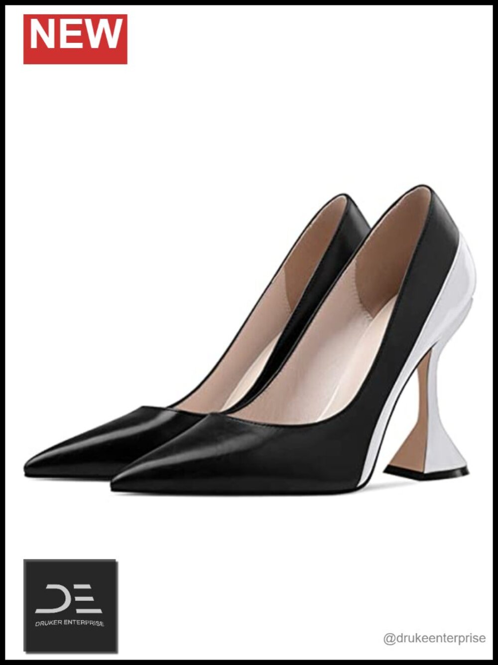Women's Pointed Toe Kitten Heel Pumps Faux Leather Slip On Party Shoes